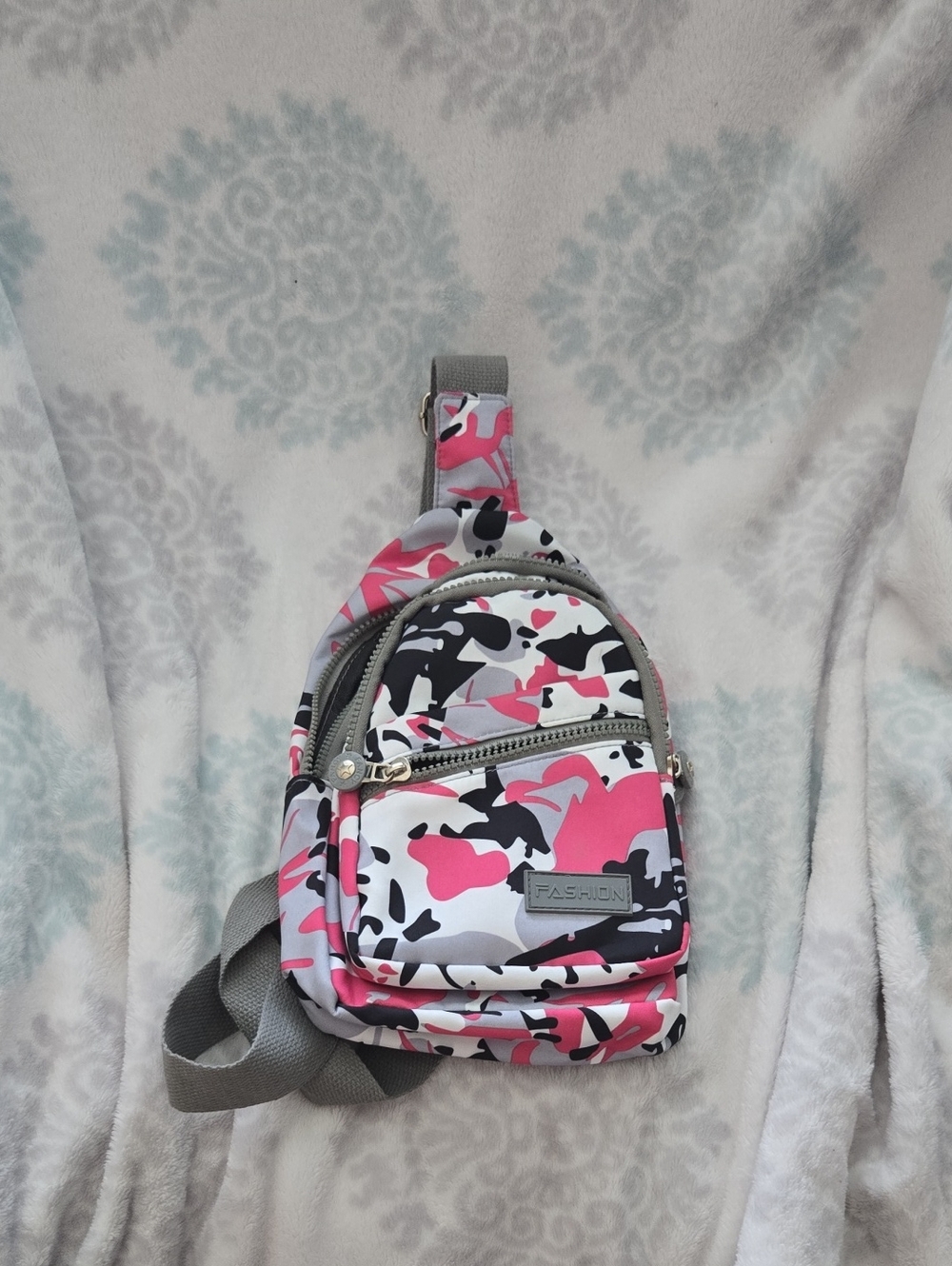 Pink Camo Mini Sling Bag -